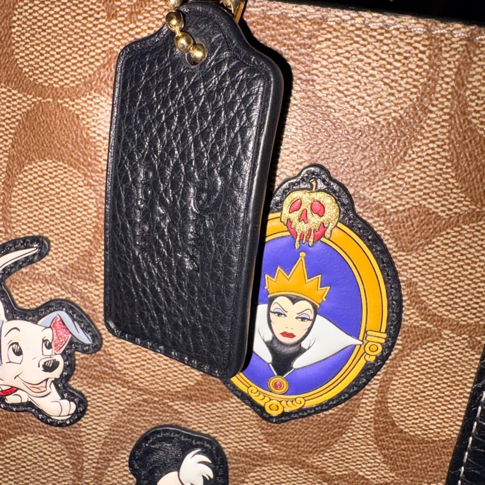 Coach x Disney Signature Canvas and Black Leather Tote - Bad Girls Club Patch - Picture 7 of 10